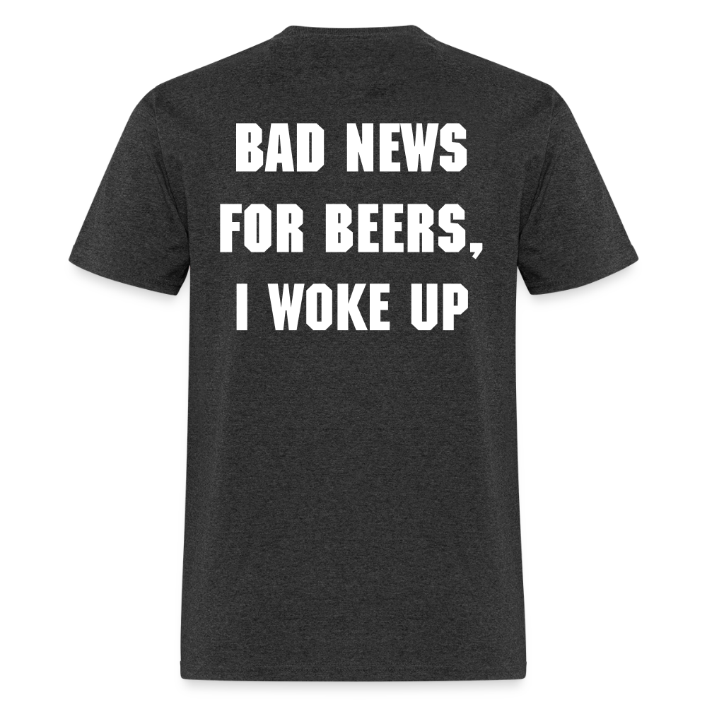 BAD NEWS FOR BEERS - Unisex Classic T-Shirt - heather black