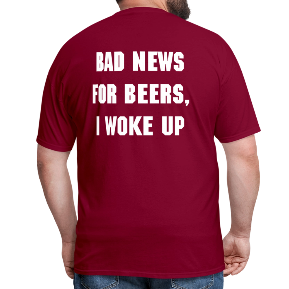BAD NEWS FOR BEERS - Unisex Classic T-Shirt - burgundy