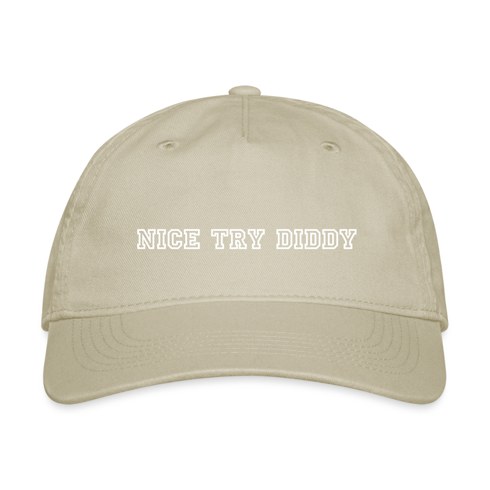 Nice Try Diddy - Vintage Washed Rope Cap - khaki