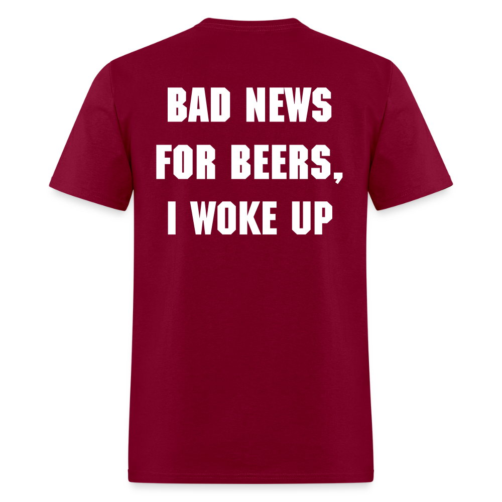 BAD NEWS FOR BEERS - Unisex Classic T-Shirt - burgundy