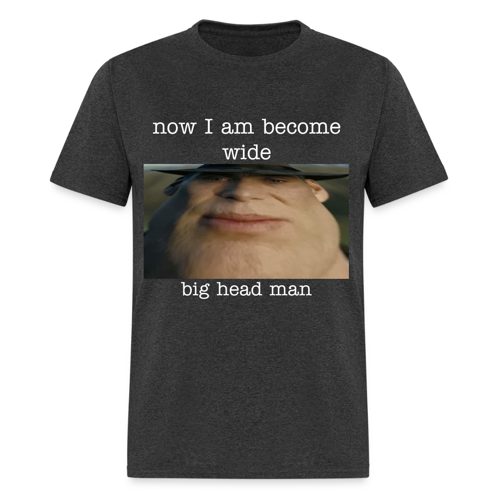 big head man - Unisex Classic T-Shirt - heather black
