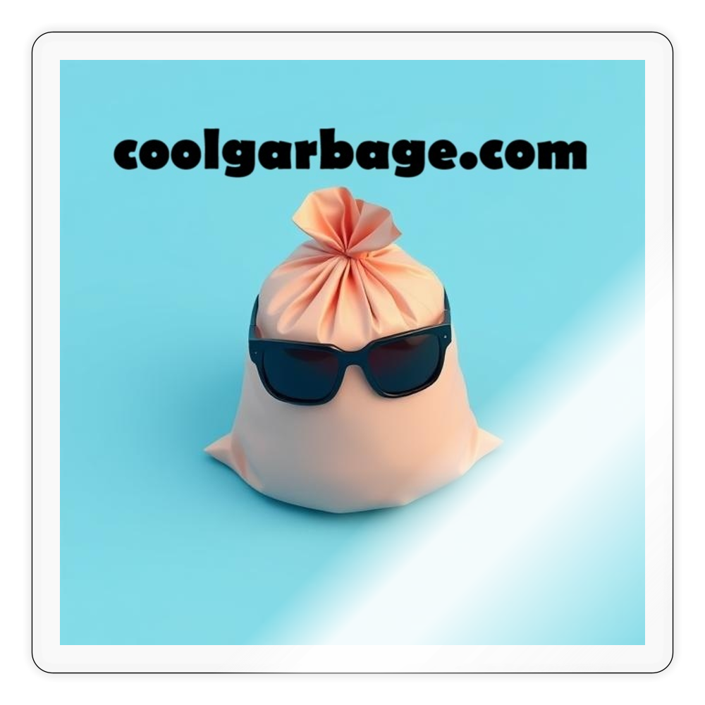 coolgarbage.com - Sticker - transparent glossy