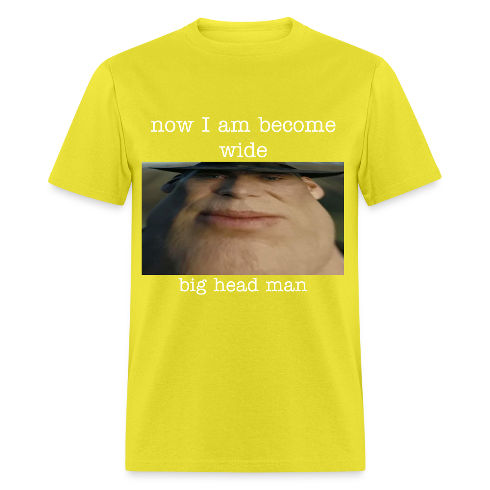big head man - Unisex Classic T-Shirt - yellow