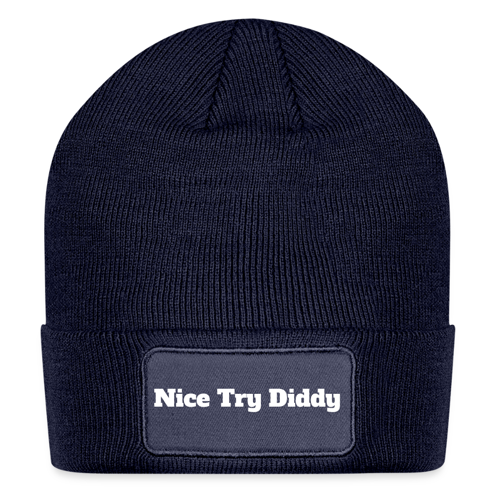 Nice Try Diddy - Patch Beanie - navy
