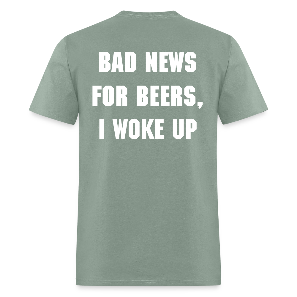 BAD NEWS FOR BEERS - Unisex Classic T-Shirt - sage