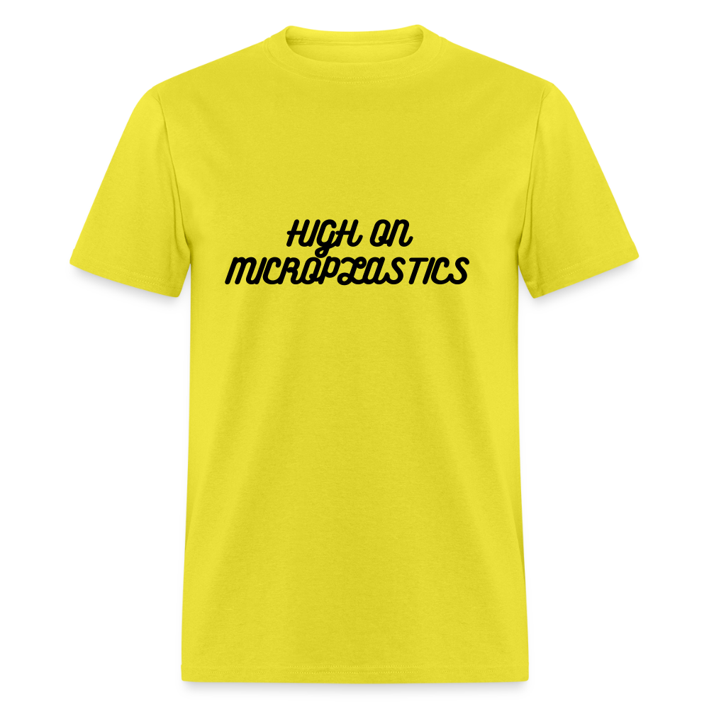 HIGH ON MICROPLASTICS - Unisex Classic T-Shirt - yellow