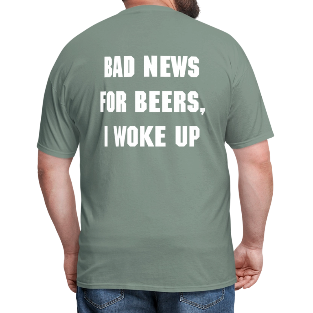 BAD NEWS FOR BEERS - Unisex Classic T-Shirt - sage
