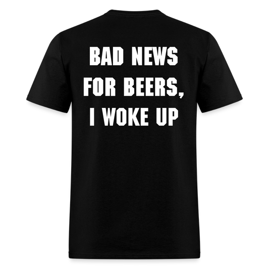BAD NEWS FOR BEERS - Unisex Classic T-Shirt - black